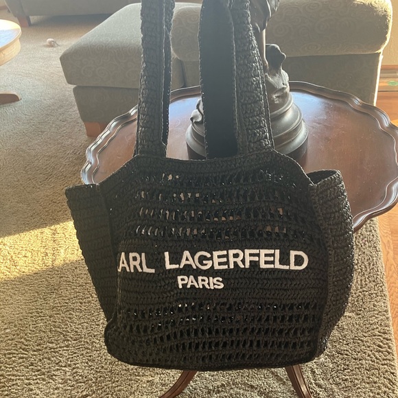 Karl Lagerfeld Black Crochet Bag - Picture 2 of 6